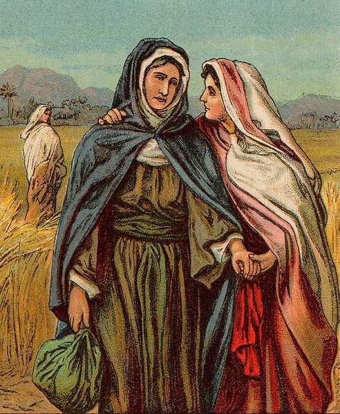 איור של נעמי ורות